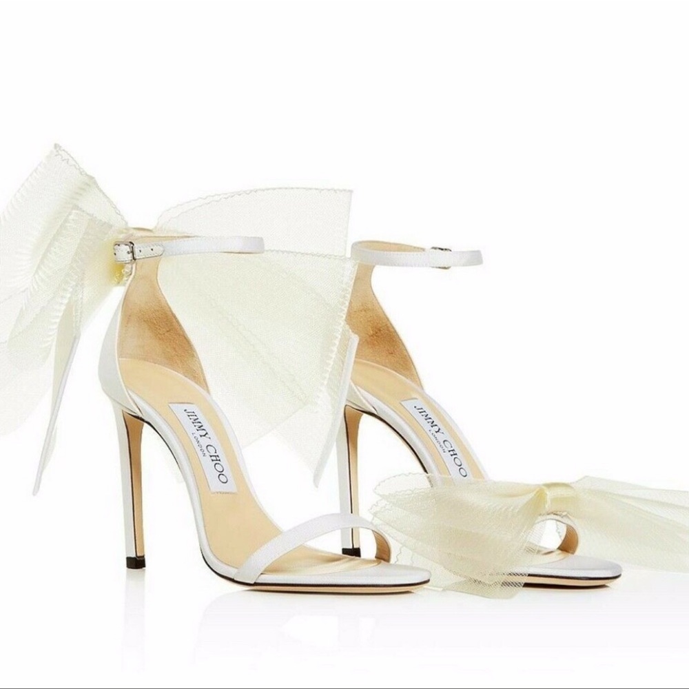 Jimmy Choo Bridal Aveline 100 Bow heels